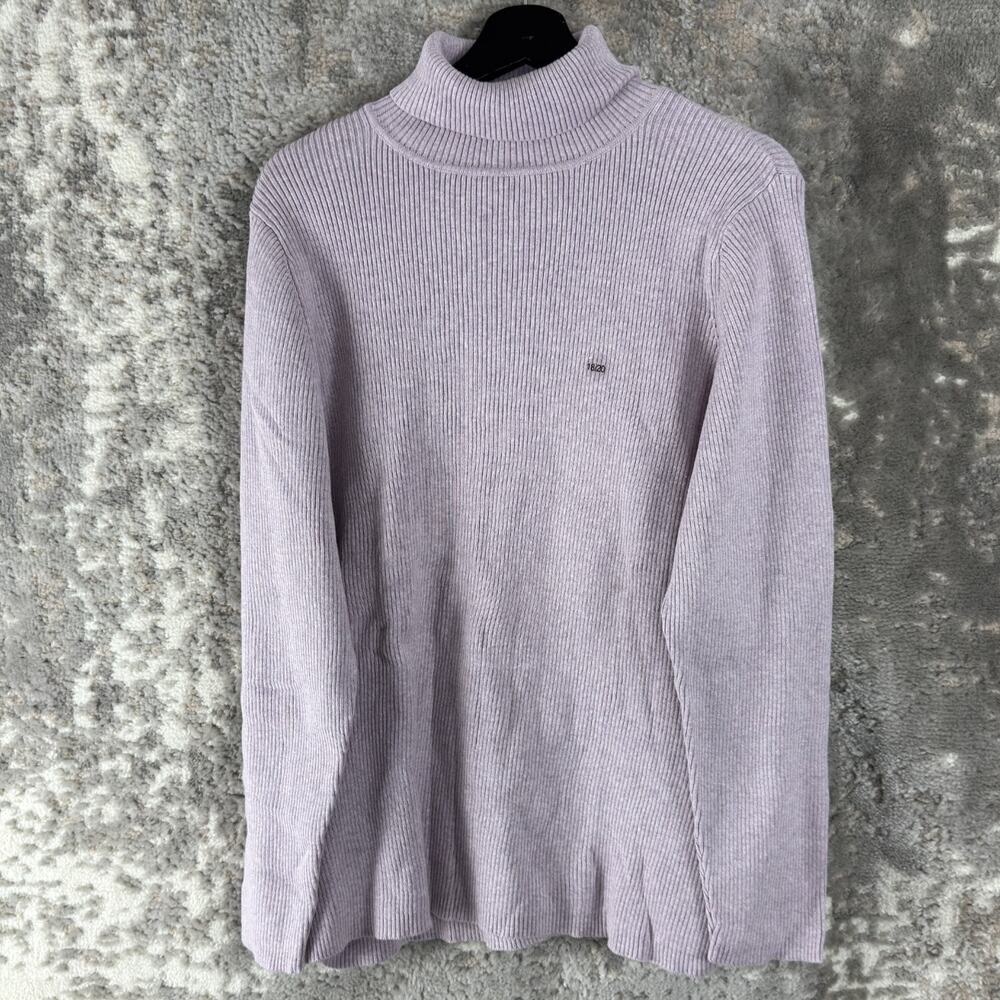 NEW Lane Bryant‎ Plus Size 18/20 Ribbed Turtle Neck Sweater Purple Long Sleeve